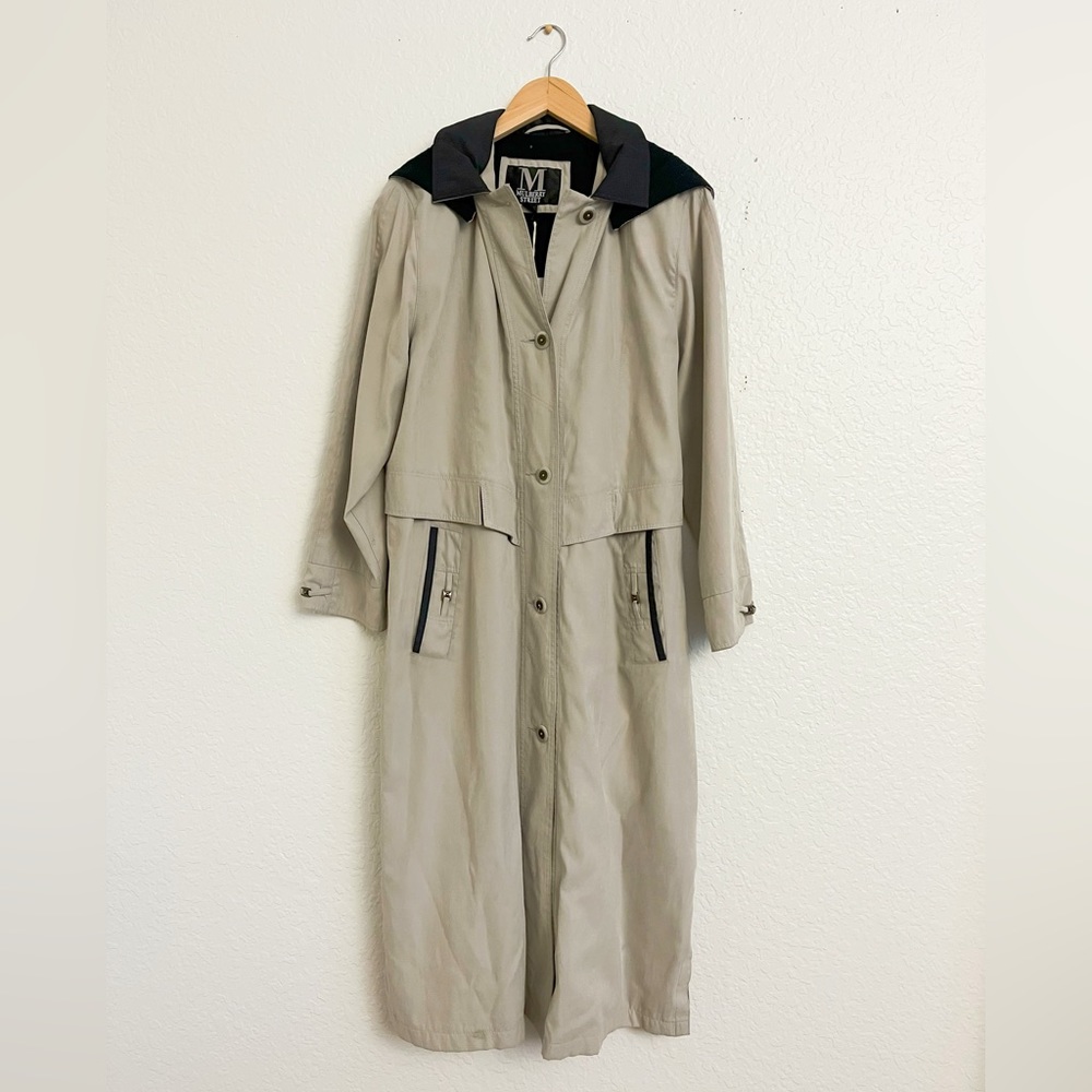 Mulberry Street Hooded Trench Coat